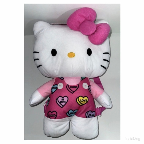 Hello Kitty Other - NEW Hello Kitty Jumbo Valentine's Plush Backpack